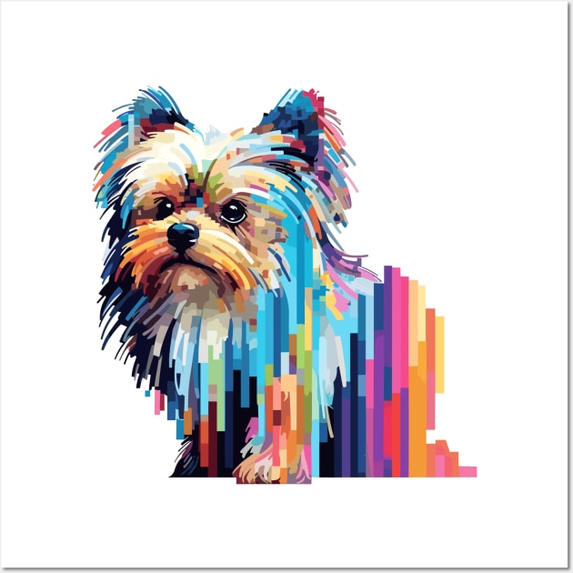 Yorkshire Terrier Dog Pet World Animal Lover Furry Friend Abstract Wall Art by Cubebox